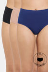 Zivame High Rise Full Coverage Hipster Panty (Pack of 3) - Multicolor — thumbnail 1